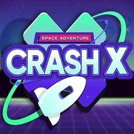 Crash X slot logo by Turbo Games at Lolo Casino
