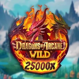 Official Slots logo: Dragons of Arcane Wild by Foxium at Lolo Casino