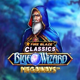 Enjoy Fire Blaze Blue Wizard Megaways by Rarestone Gaming – logo hosted on lolocasinoo.com