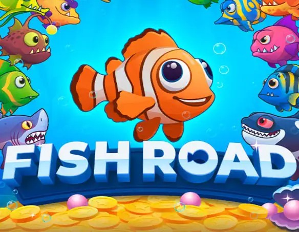 Try Fish Road slot by InOut on lolocasinoo.com – logo image