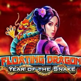 Floating Dragon Year of the Snake slot logo by Pragmatic Play at Lolo Casino