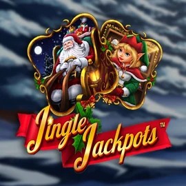 Jingle Jackpots logo by Dragon Gaming at Lolo Casino