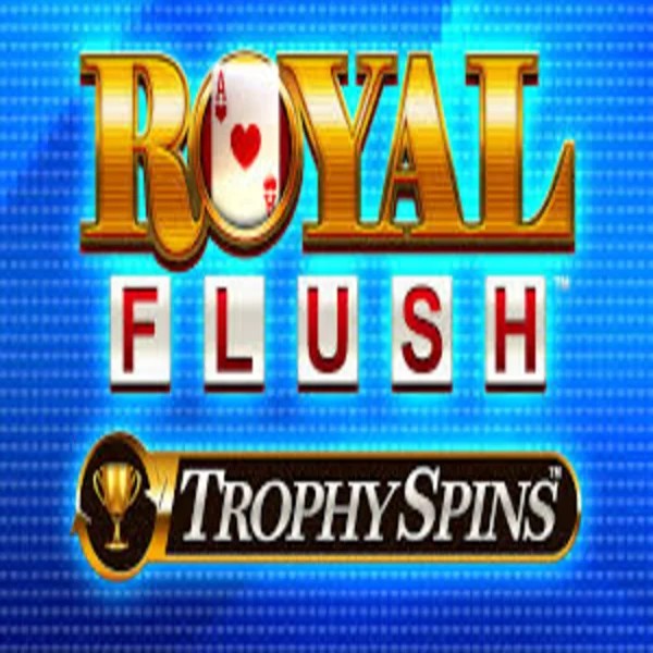 Royal Flush Trophy Spins slot logo by Greentube at Lolo Casino