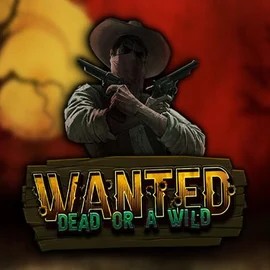 Wanted Dead or a Wild online game logo by Hacksaw Gaming on lolocasinoo.com